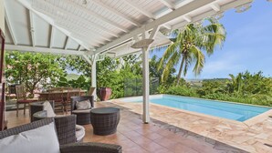Pool - Sea view - Charming villa with pool for 6 (Le Vauclin)