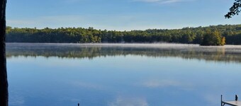 The Yellow Camp on Raymond Pond in Maine