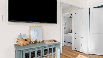 2 bedrooms, iron/ironing board, travel crib, WiFi