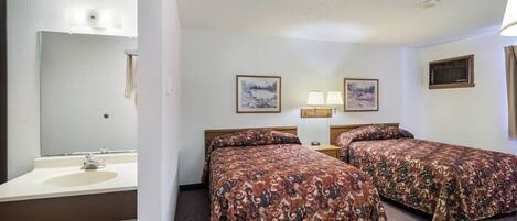 Deluxe Double Room, 2 Double Beds, Hill View | Desk, laptop workspace, blackout drapes, soundproofing