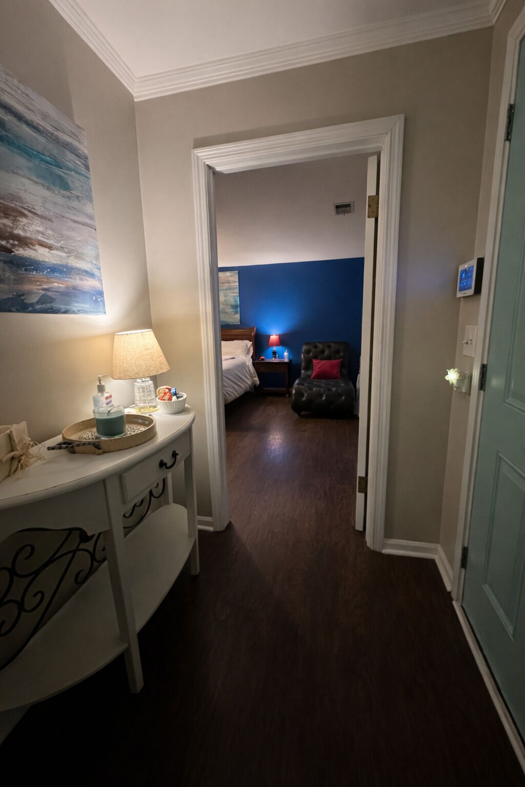 2 bedrooms, desk, iron/ironing board, travel cot