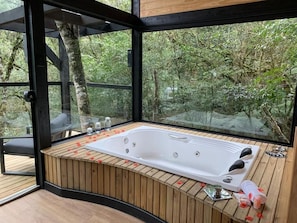 Chalet Supérieur, balcon, vue jardin