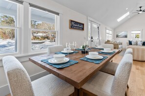 Dining - Coastal Retreat: Game Room,BBQ Fire Pit & BeachNEARBY (Barnstable)