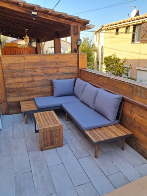 Property grounds - Studio maisonnette 5 minutes' walk from the beautiful Agosta beach (Albitreccia)