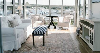Boothbay Harbor King Suite - Room 13 at AQ Inn - Fireplace, Patio, Harbor View!