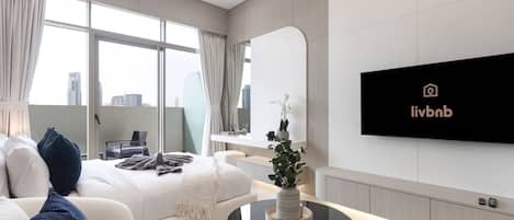 1 間睡房、熨斗/熨衫板、免費 Wi-Fi、床單