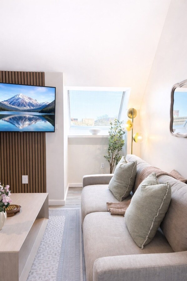 Unclassified image, 1 of 18, button - Yale Getaway| Modern Unit w/ King Bed| Wifi (New Haven)