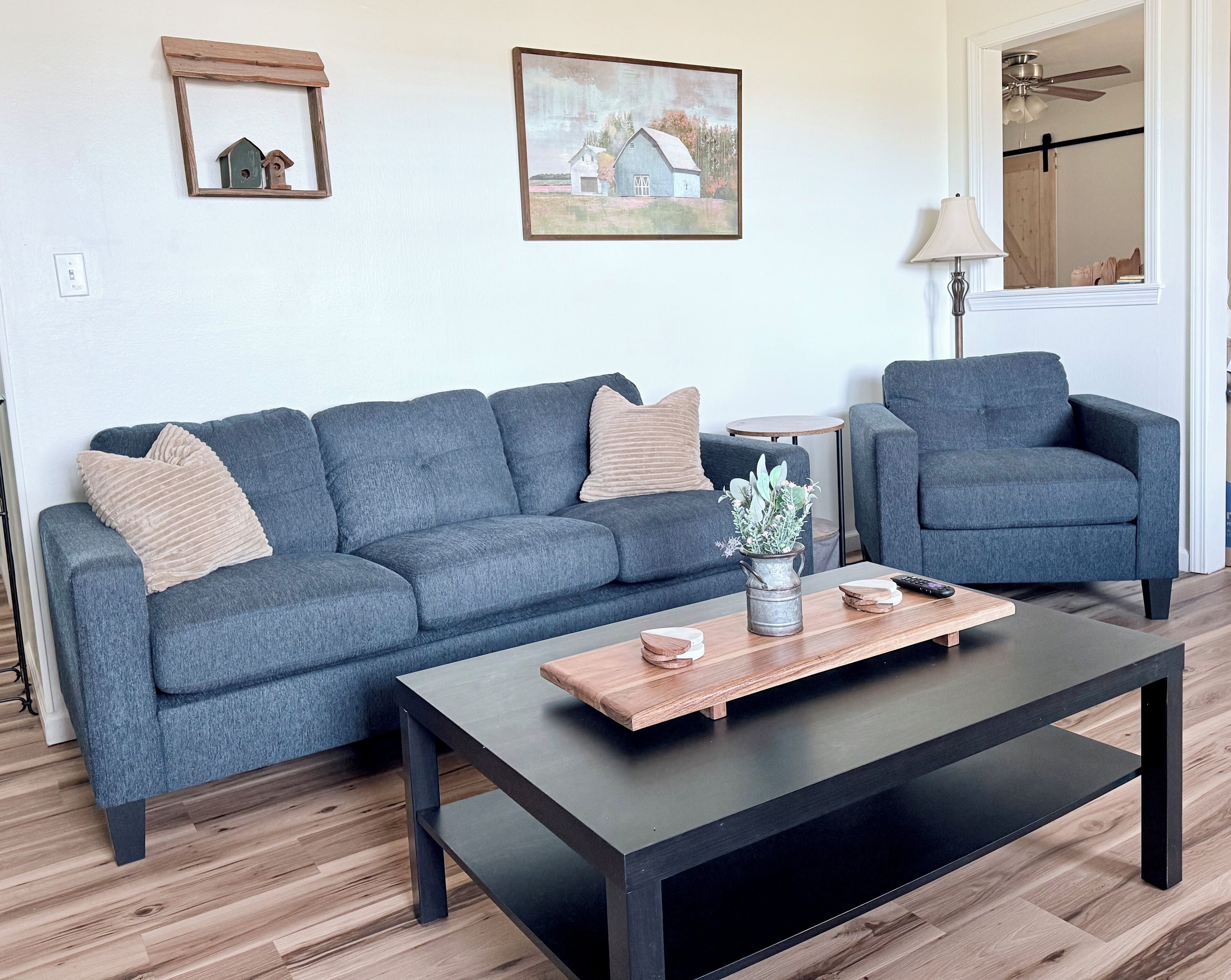 智能電視、壁爐、書籍