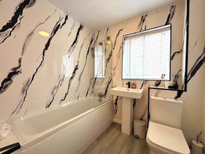 Hair dryer, towels