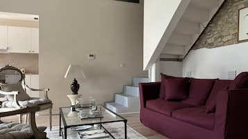 Gite Lin | Area soggiorno | TV a schermo piatto 32 pollici con canali digitali