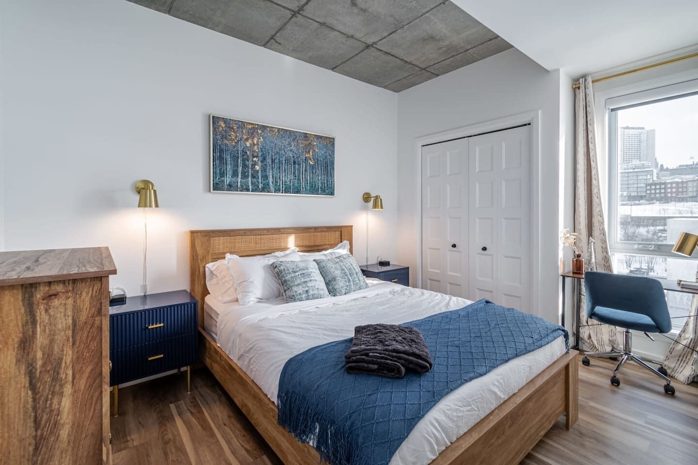 1 bedroom, travel crib, free WiFi, bed sheets