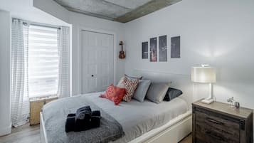 2 dormitorios, cuna de viaje, wifi gratis y ropa de cama