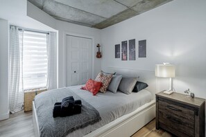 2 dormitorios, cuna de viaje, wifi gratis y ropa de cama
