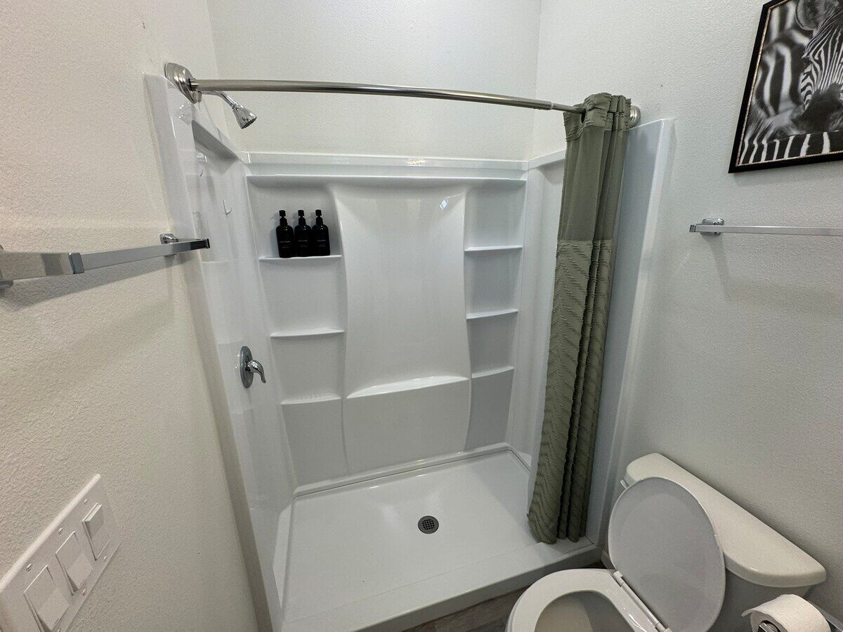 Hair dryer, towels