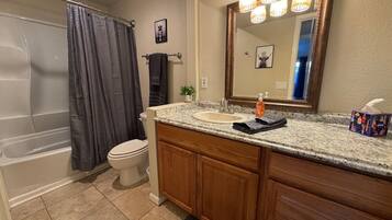 Hair dryer, towels