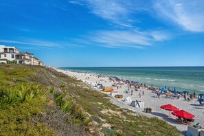 Vlak bij het strand