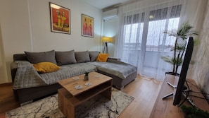 Apartment, 3 Bedrooms, Smoking, Balcony | Living room - Dea Lux Family Apartment (Novi Sad)