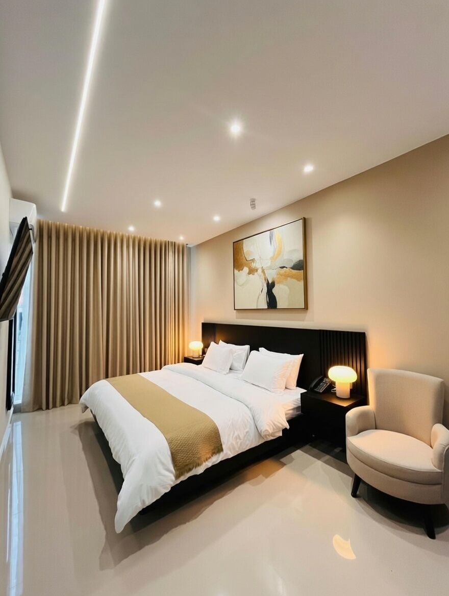 Habitación Ejecutiva Deluxe | Caja fuerte, escritorio, espacio para trabajar con un portátil