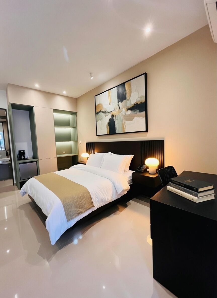 Habitación Ejecutiva Clásica | Caja fuerte, escritorio, espacio para trabajar con un portátil