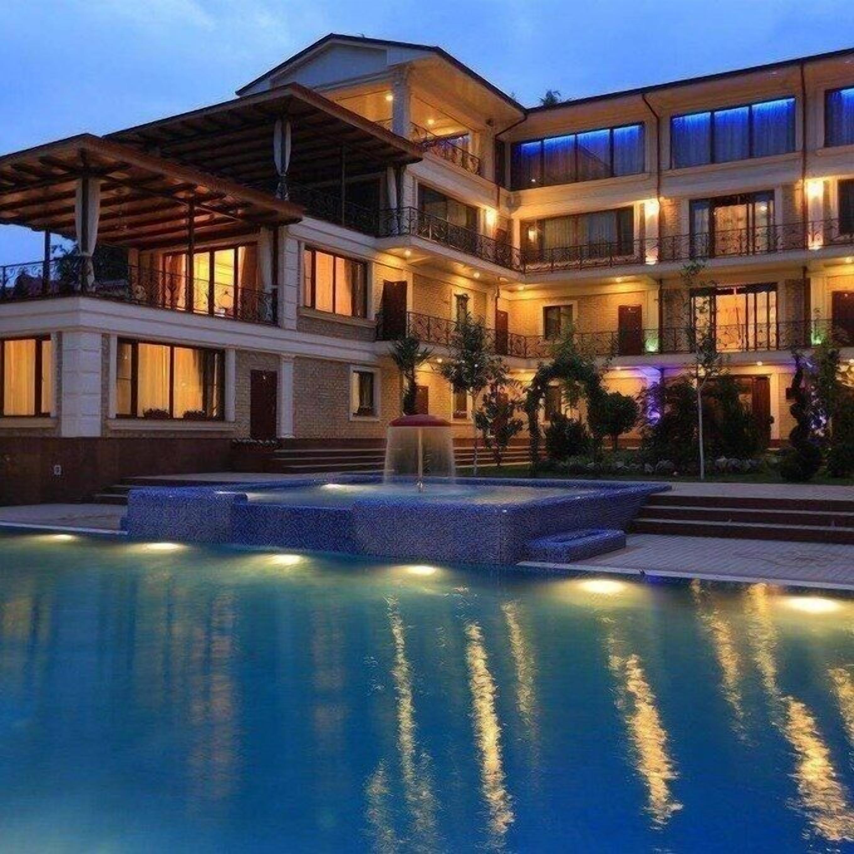 Majoituspaikan julkisivu