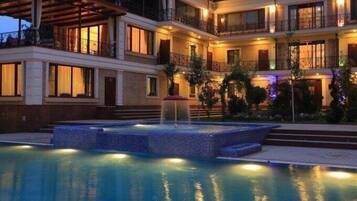 Majoituspaikan julkisivu