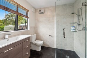 Shower, hair dryer