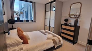 1 bedroom, iron/ironing board, bed sheets