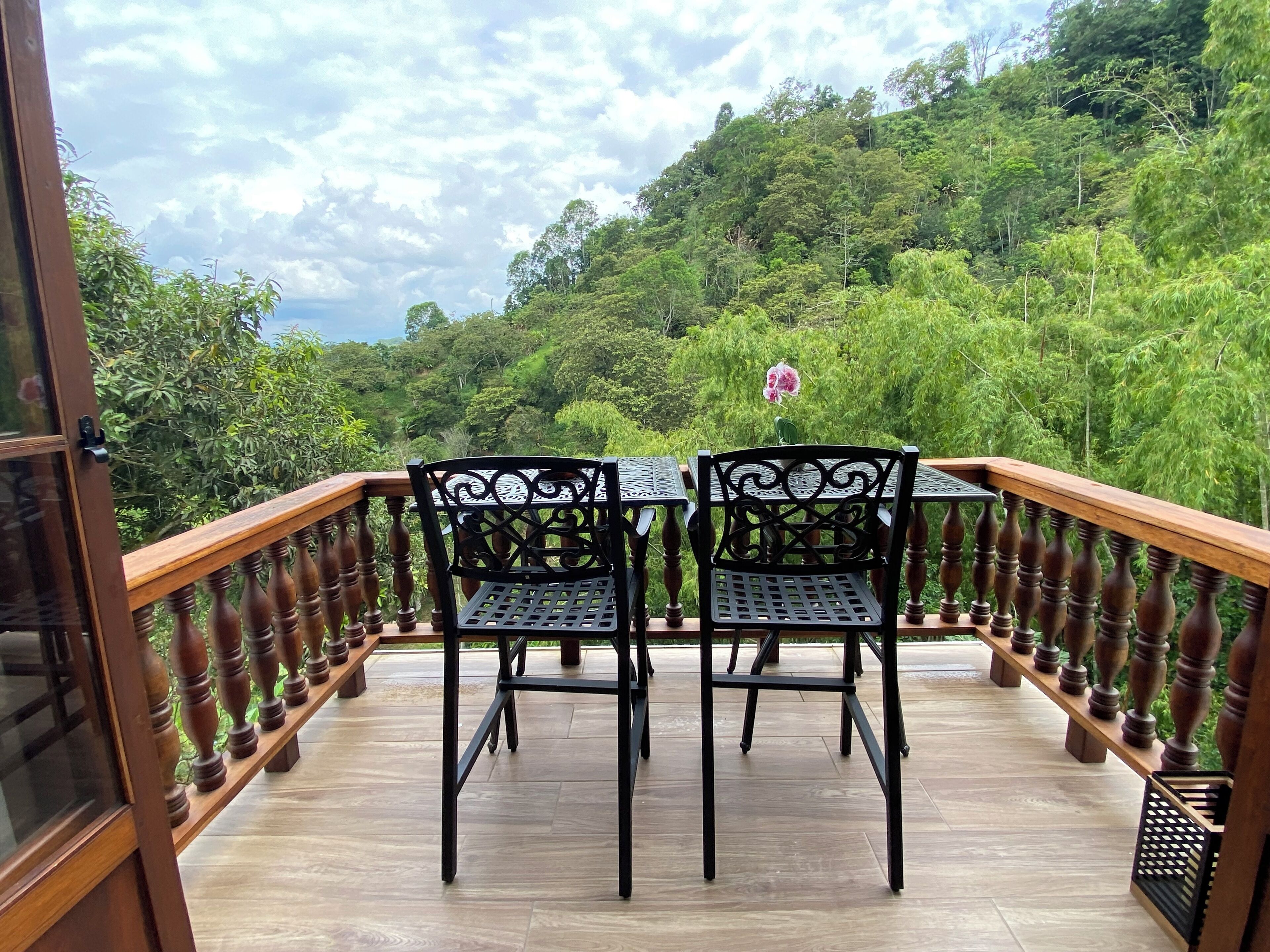 小型客房, 阳台, 山景