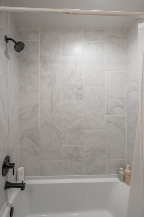 Hair dryer, towels, soap, toilet paper - Stunning! Modern with original hardwood! (Sioux Falls)