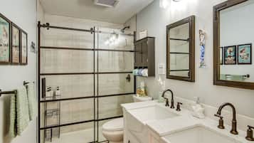 Hair dryer, towels