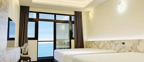 Rideaux occultants, chambres insonorisées, Wi-Fi gratuit