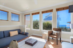 Living area - Shipwatch! Ocean views and direct beach access! (Destin)