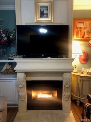TV, fireplace - The Cozy Coast Nest. (Oceano)