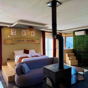 Dubbelrum för familj - husdjur tillåtna - utsikt mot bergen | Spa