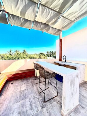 Outdoor dining - Cómoda villa en Diamante con jacuzzi privado (Acapulco de Juárez)