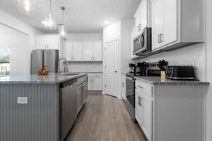 Oven, stovetop, dishwasher, toaster