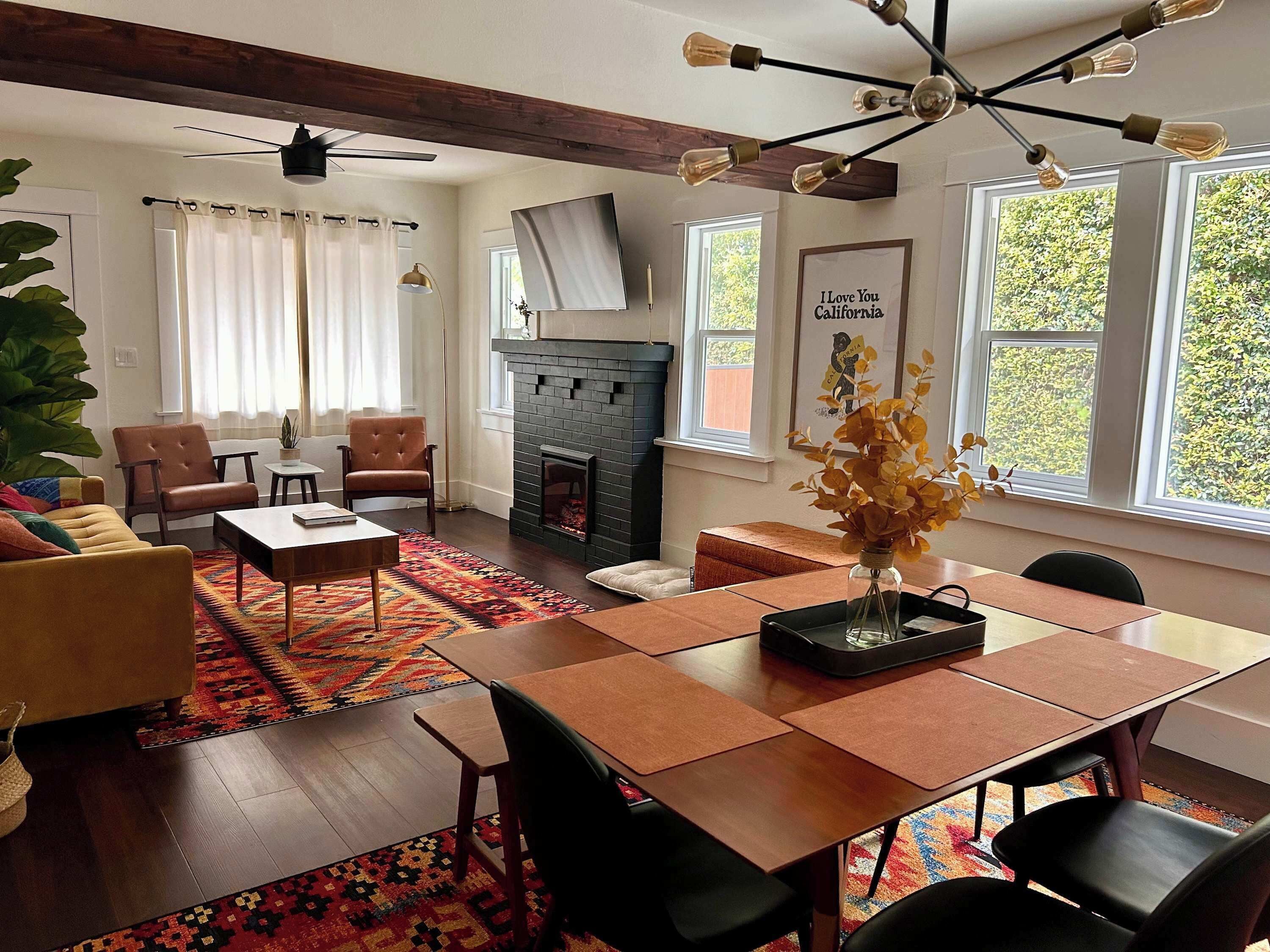 Dining table with seating for 6 