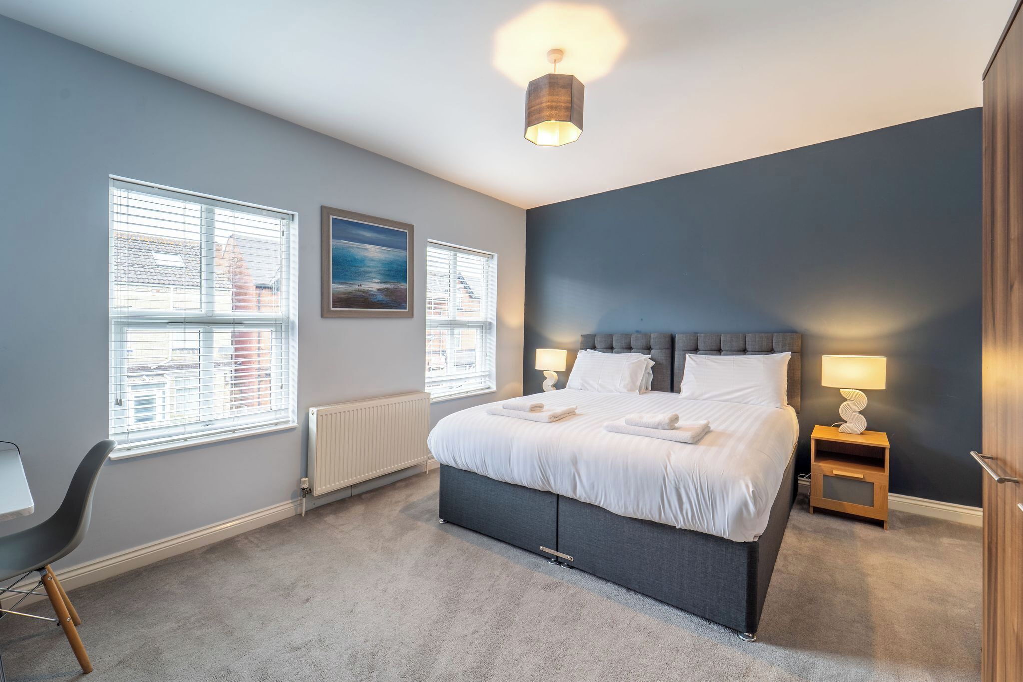 4 bedrooms, iron/ironing board, free WiFi, bed sheets