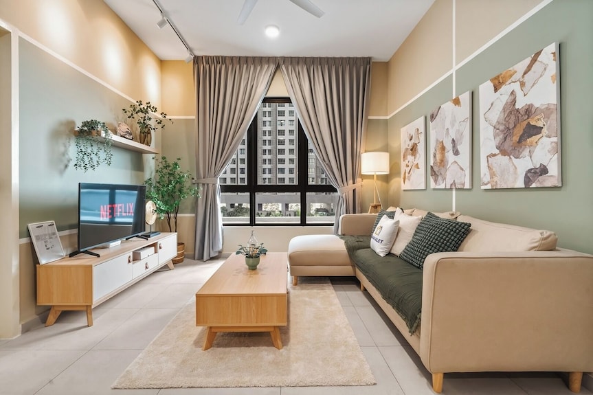Matcha Haven 4br @ Meta Residence | Wi-fi Included - Cyberjaya