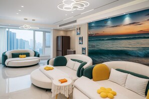 Family Apartment, City View | Premium bedding, down comforters, memory foam beds - Chongqing City Center Family Apartment (Chongqing)