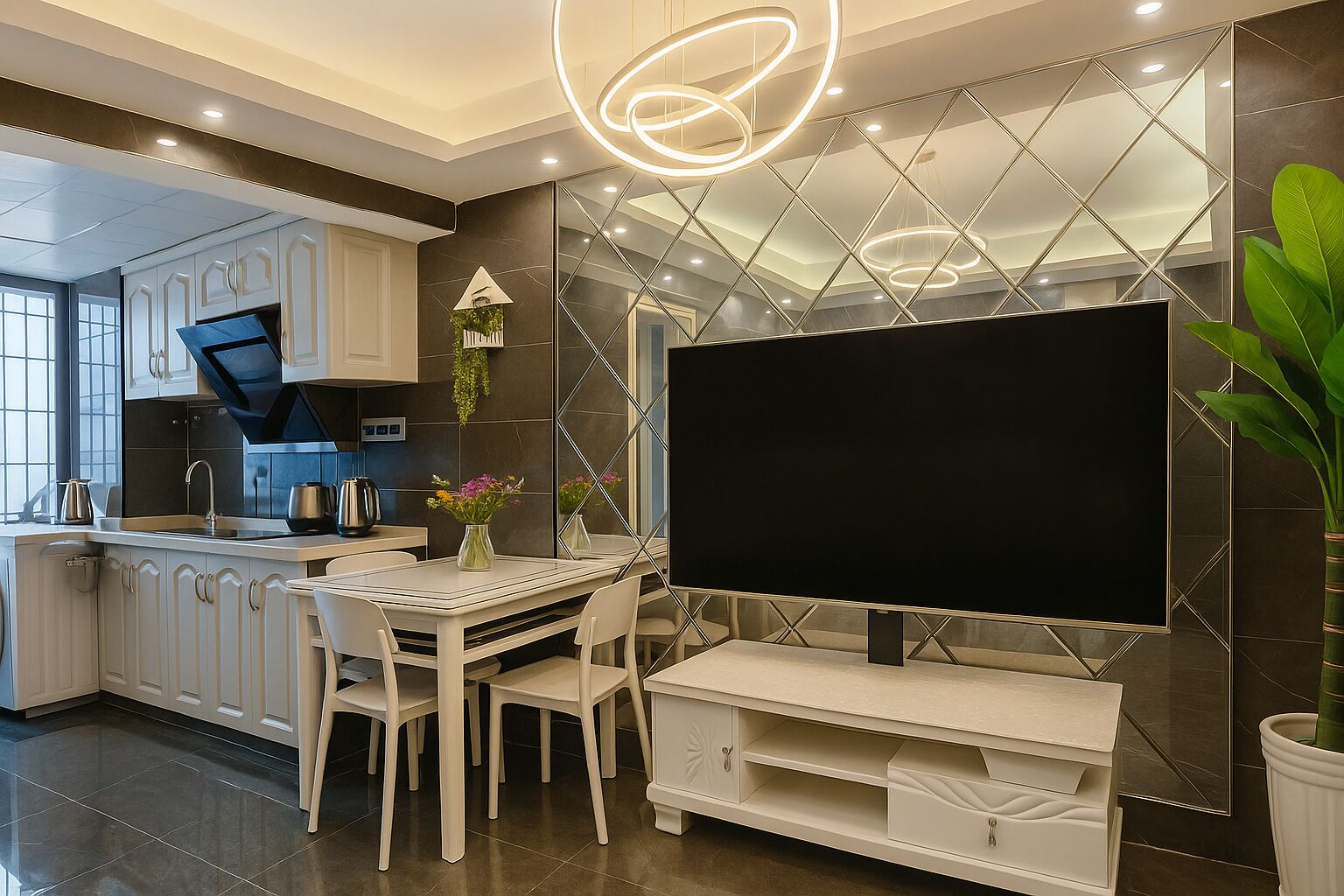 Comfort Condo, City View | Private kitchen | Fridge