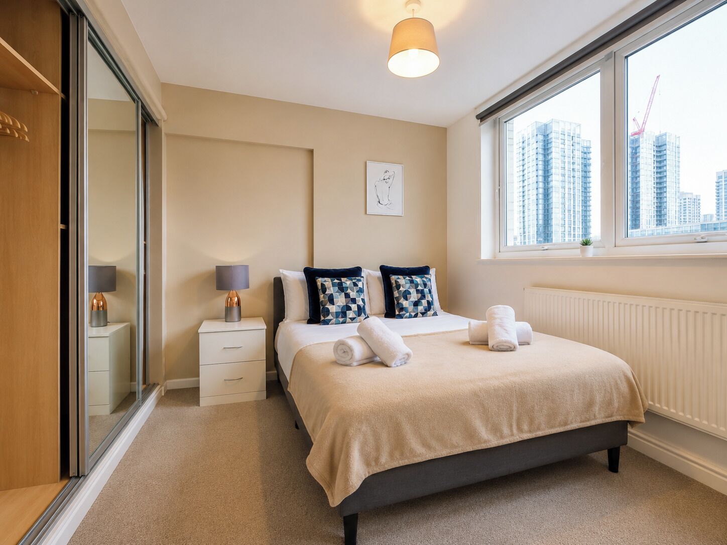 2 bedrooms, iron/ironing board, free WiFi, bed sheets
