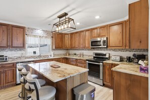 House, Multiple Beds, Patio (Scenic Oasis) | Private kitchen - Spacious Lakefront Home w/ Private Dock, Decks, Game Room & Firepits at the 12mm (Sunrise Beach)