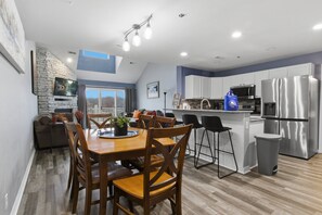 Condo, Multiple Beds, Pool Access (Sun-Kissed Serenity) | Private kitchen - Lake Views & Loft Retreat for Kids w/ 12x30 Slip at Mm11 (Sunrise Beach)