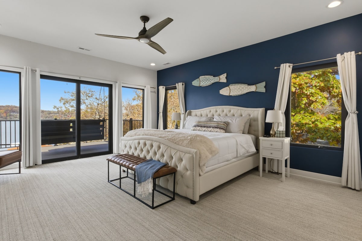 ハウス ベッド (複数台) パティオ (Casa Solstice) | 5 室のベッドルーム、客室ごとに異なる装飾、客室ごとに異なるインテリア、ベッドシーツ