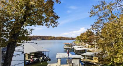 New Lakefront Home With Private Dock, Game Room & Firepit at 9MM
