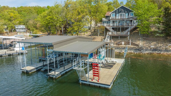 Exterior - Lakefront Home w/ Private Dock, Slip, Kayaks & Paddleboards at the 7mm (Gravois Mills)