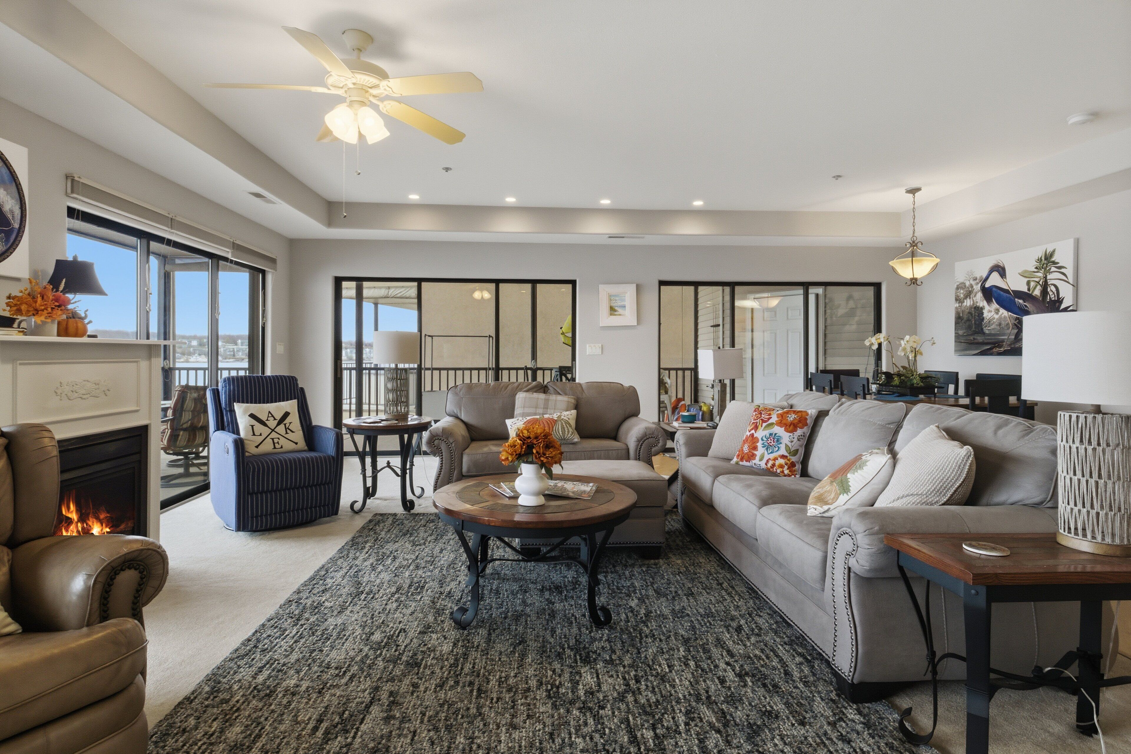 Condo, Multiple Beds, Patio (Bernie`s at The Falls) | Living room