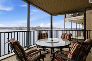 Condo, Multiple Beds, Patio (Bernie`s at The Falls) | View from room - Lakeview Condo at The Falls w/ Wraparound Screened Porch, 2 PWC Slips & Pools at 2 MM (Lake Ozark)