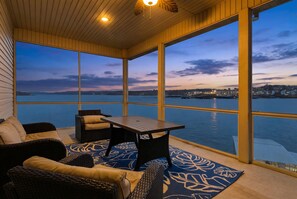 House, Multiple Beds, Patio (Dog Days Den) | View from room - Lakefront House w/ Boat Slip, 2 Levels & Pool Table by Dog Days at the 19mm (Osage Beach)